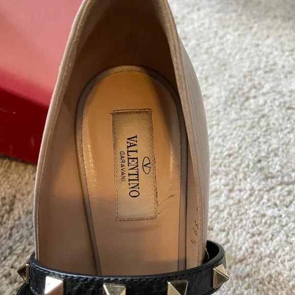 Valentino Rock Studded Ankle Crisscross Heels - Picture 10 of 12